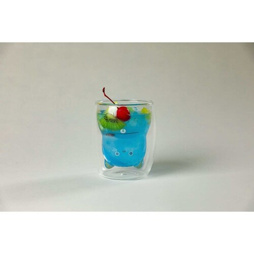 グラス 270ml ダブルウォール 二重構造 トラ