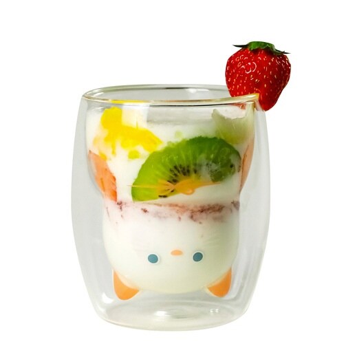 グラス 270ml ダブルウォール 二重構造 シロ