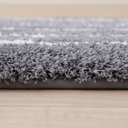 バスマット ハピネスライン 45×60cm グレー