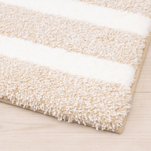 バスマット デュアルボーダー ベージュ