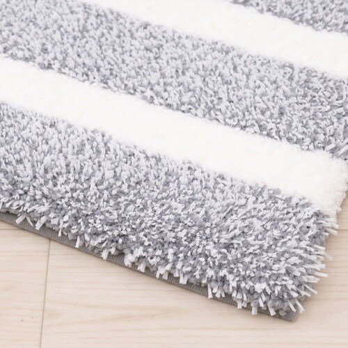 バスマット デュアルボーダー グレー