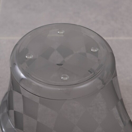 洗面器 風呂桶 手桶 手おけ チェッカー グレー