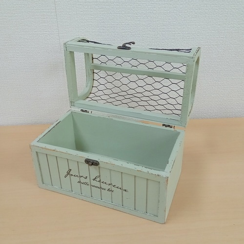 小物入れ ラルモニ ケース 木製 グリーン