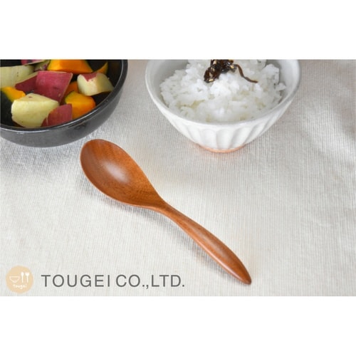 レンゲ 16cm 木製 漆塗り 生漆 生漆