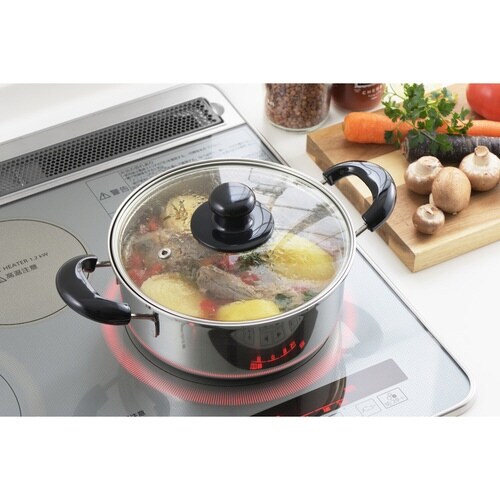 両手鍋 20cm IH対応 クックルックベーシック