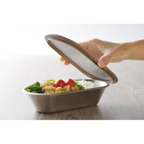 保存容器 600ml アイカタ ブラウン