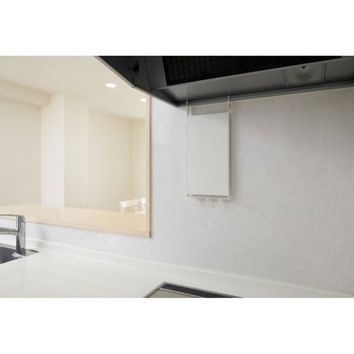 コンロ奥ラック レンジフードパネル マットホワイト