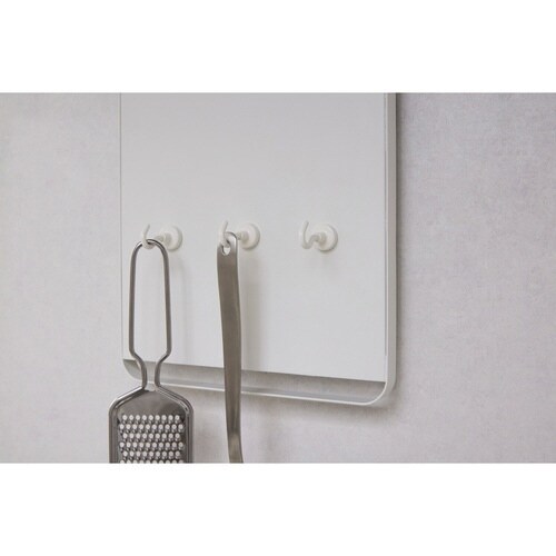 コンロ奥ラック レンジフードパネル マットホワイト