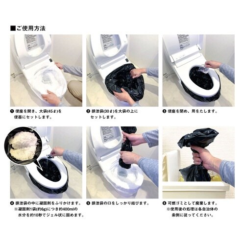 緊急用トイレキット 60個入り ETK−03−GY