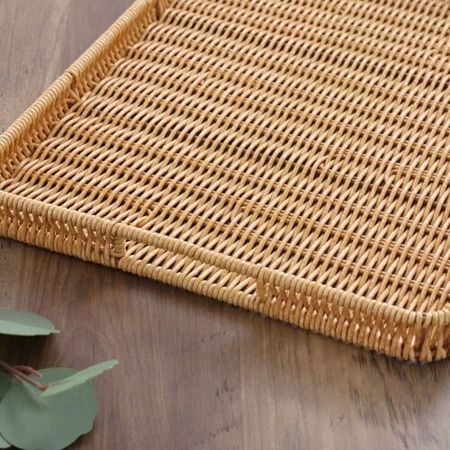 キッチントレー 洗える手編みトレー