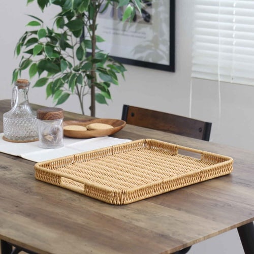 キッチントレー 洗える手編みトレー