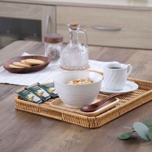 キッチントレー 洗える手編みトレー