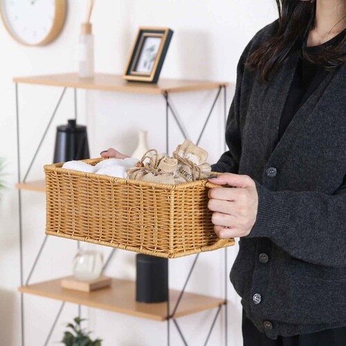 吊戸棚ボックス 洗えるバスケット ハンドル付き