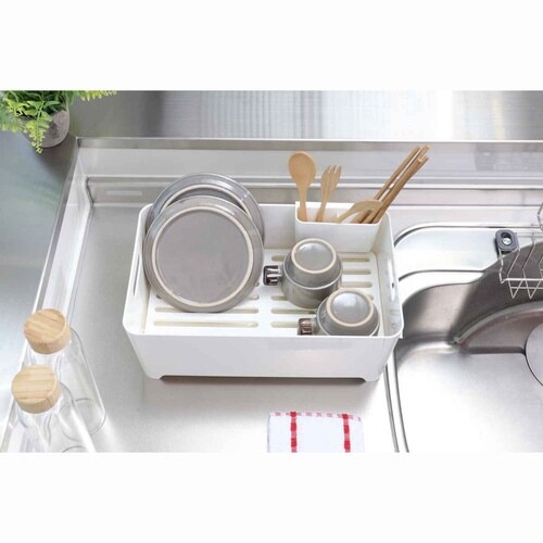 水切りラック Karatto ホワイト