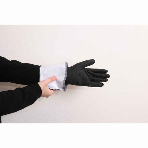 ゴム手袋 LBラテックスグローブ ブラック