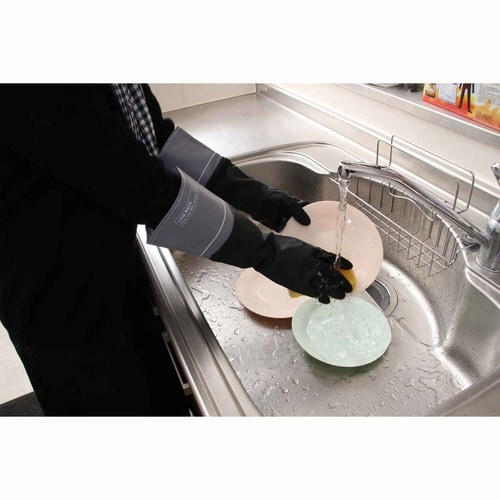 ゴム手袋 LBラテックスグローブ ブラック