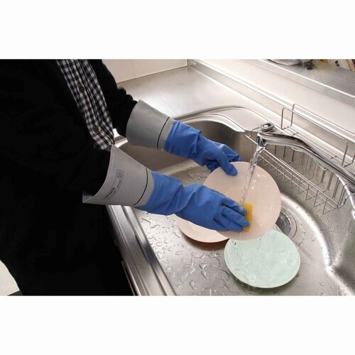 ゴム手袋 LBラテックスグローブ ブルー