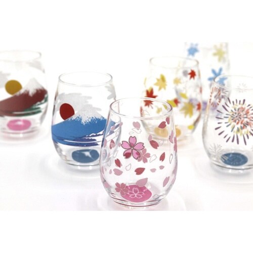 グラス 325ml きらめく日本のグラス 花火
