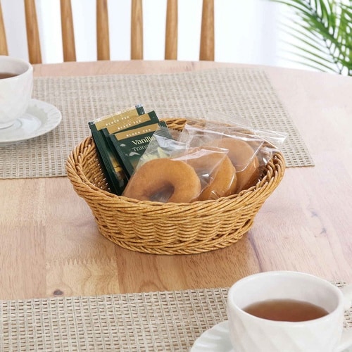 バスケット 洗えるバスケット ラウンド S 水洗い