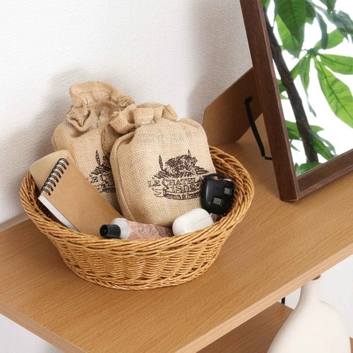 バスケット 洗えるバスケット ラウンド M 水洗い