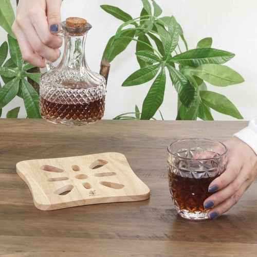 鍋敷き 木製 トリベット ボヌール スクエア