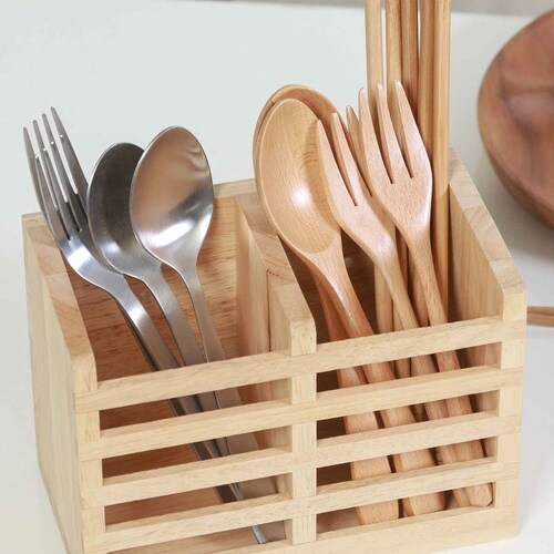 カトラリースタンド 木製 カトラリー収納スタンド