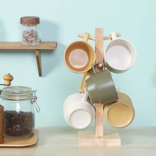 ディッシュラック 木製 マグカップツリー ボヌール