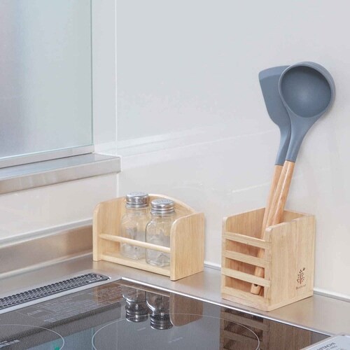調味料ラック 木製 スパイスラック ボヌール 1段