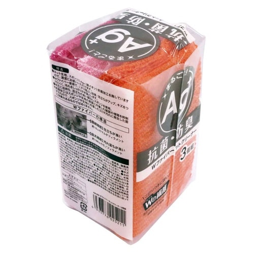 キッチンスポンジ Wファイバー ネットクリーナー