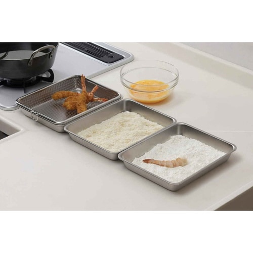 バット&ザル 4点セット 深型 ステンレス製