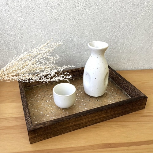 アクセサリートレイ ベゴニア レトロガラストレイ