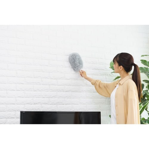 ほこり取り バスボンくん ホコリガード払い はたき