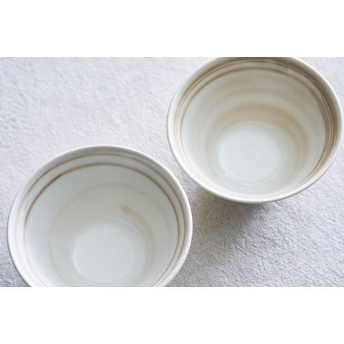 麺鉢 スプーン ペアセット スピラル 磁器 木製