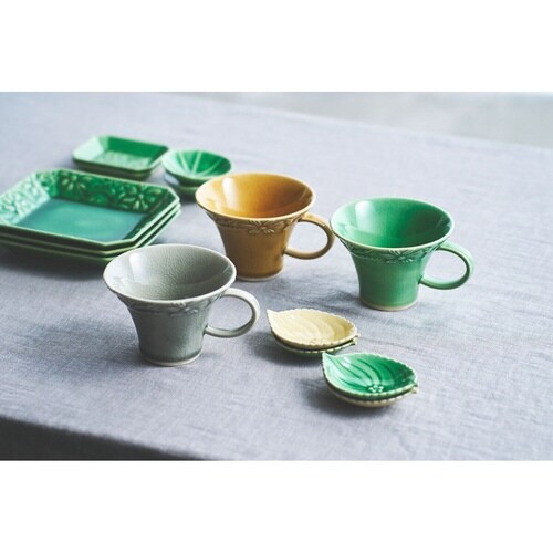 マグカップ 230ml マーガリート 陶器 緑