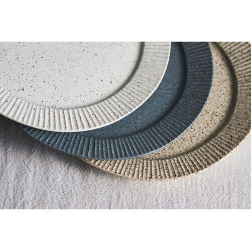 プレート 17cm コンティ 磁器 ベージュ