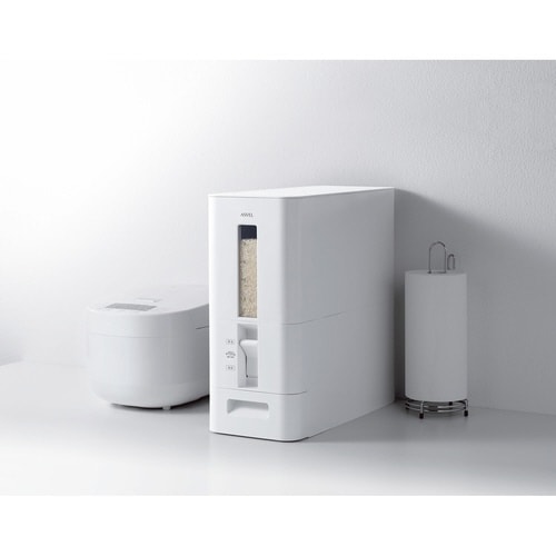 米びつ S計量米びつ 12kg ホワイト