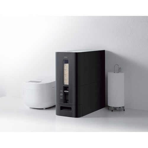 米びつ S計量米びつ 12kg ブラック