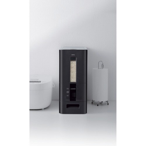 米びつ S計量米びつ 12kg ブラック