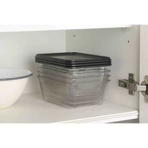 耐熱クリアバット&ザル 9点セット 蓋付き 日本製