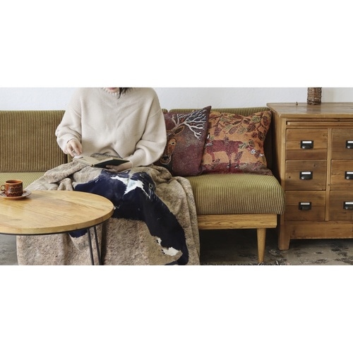 クッションカバー アトリエKOTETSU キツネ