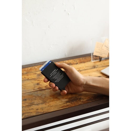 クレジットカードケース POST ブラック