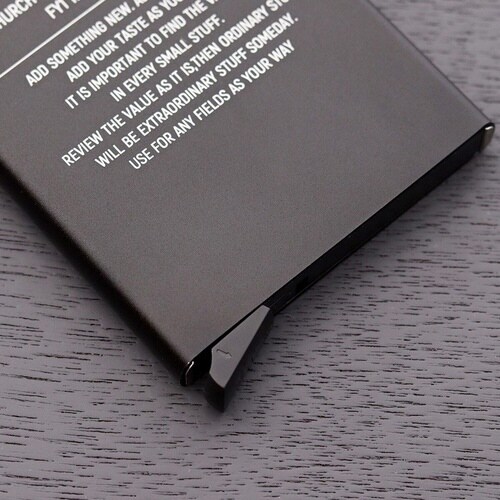 クレジットカードケース POST ブラック