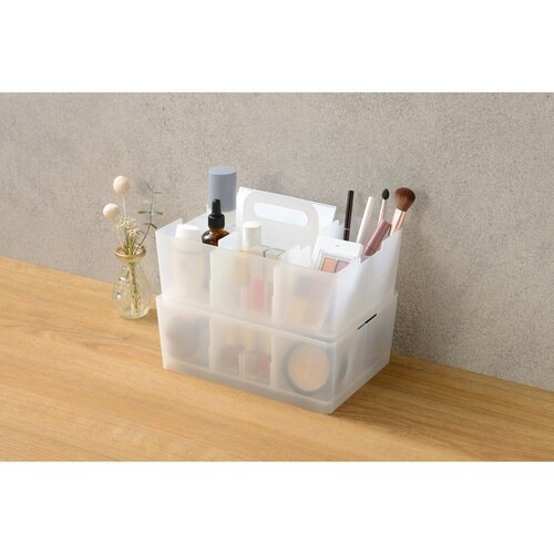 卓上 収納ケース デスクトート クリア