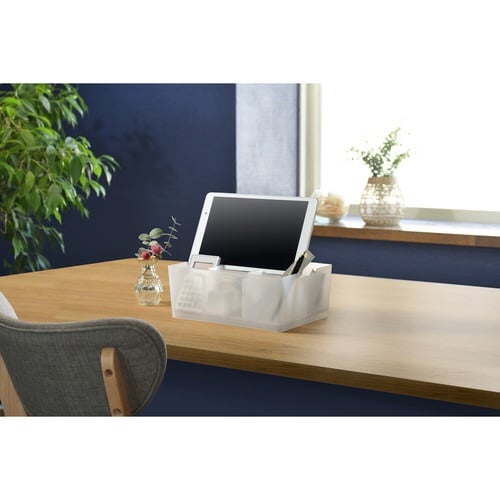 卓上 収納ケース デスクトート クリア