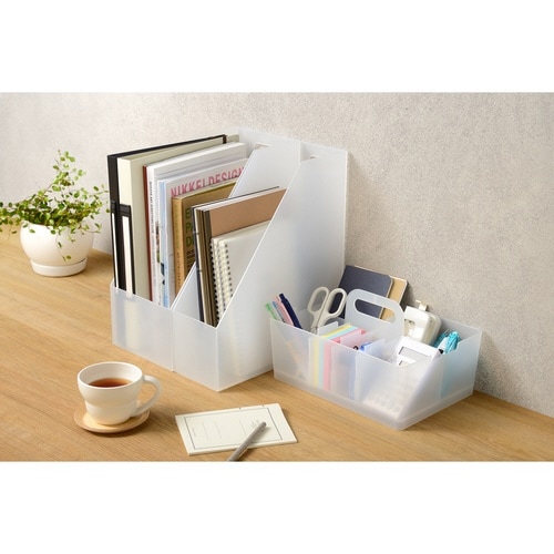 卓上 収納ケース デスクトート クリア