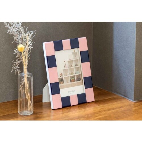 フォトフレーム アプリクス ネイビー×ピンク