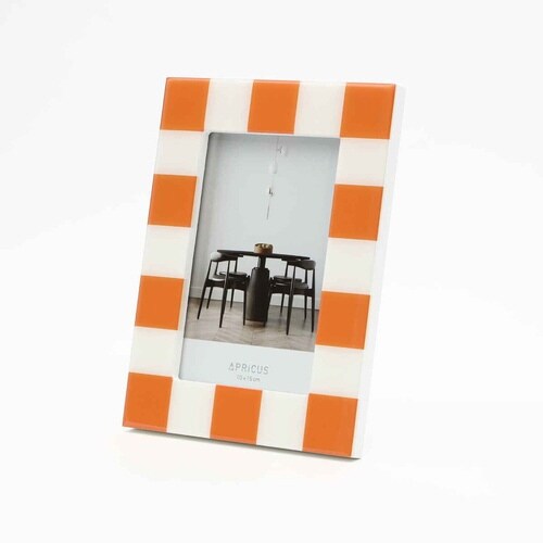 フォトフレーム アプリクス ホワイト×オレンジ