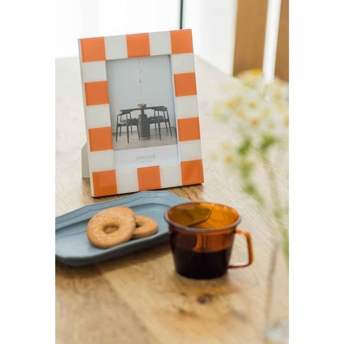 フォトフレーム アプリクス ホワイト×オレンジ