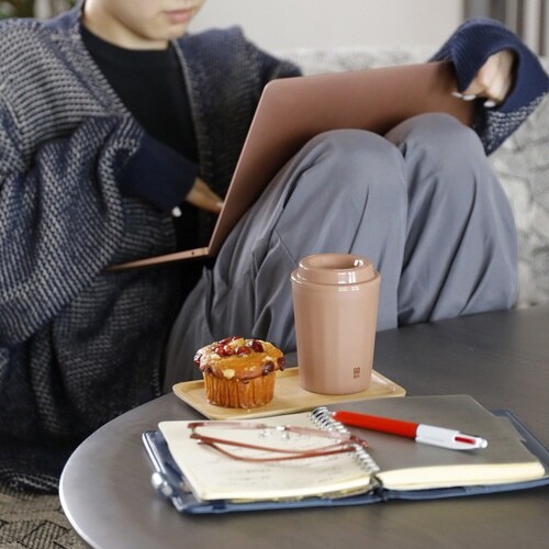 コンビニカップ フタ付き S GOMUG モカ