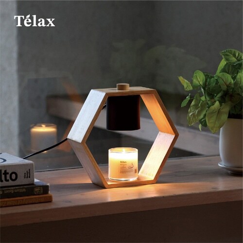 Telax キャンドルウォーマーランプ 天然木